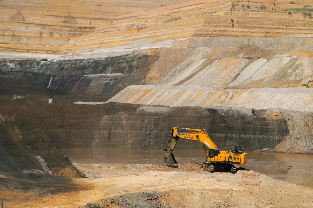 Heavy equipment and active mining operations